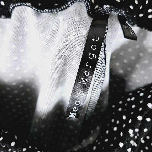 MEG & MARGOT | polkadot stretch flowy drawstring jogger pants - Picture 6 of 9